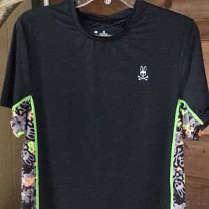 Psycho Bunny Mens Sm Performance Nylon Spandex Crew Neck Mint!